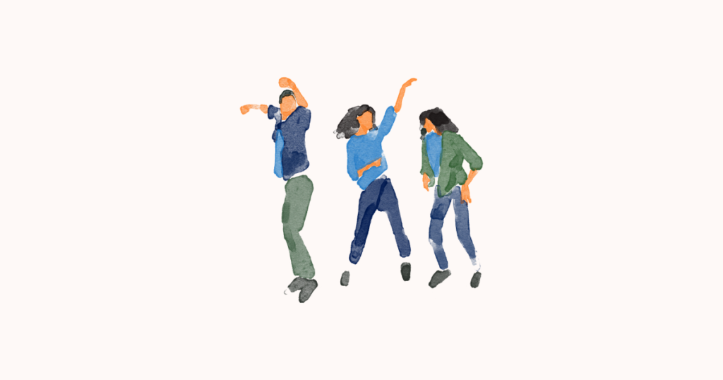 大人からダンスを独学で始めるイメージ図