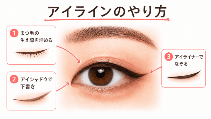 アイラインのやり方