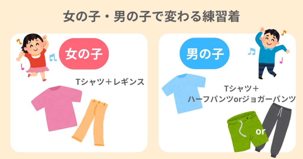 女の子と男の子で変わるキッズダンス練習着の違い